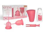 Enna Cycle Easy Cup Starter Kit Copa Menstrual 2 unidades + Aplicador + Caja + Gel hidratante Talla s