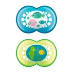 MAM Chupete Silicona Original 16+ Pack Doble Verde