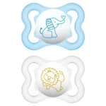 MAM Chupete Silicona Air 0+ Pack Doble Azul