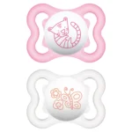 MAM Chupete Silicona Air 0+ Pack Doble Rosa