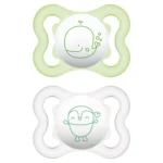 MAM Chupete Silicona Air 0+ Pack Doble Verde