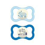 MAM Chupete Silicona Air Night 6+ Pack Doble Azul