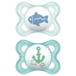 MAM Chupete Silicona Original 0-6+ Pack Doble Azul