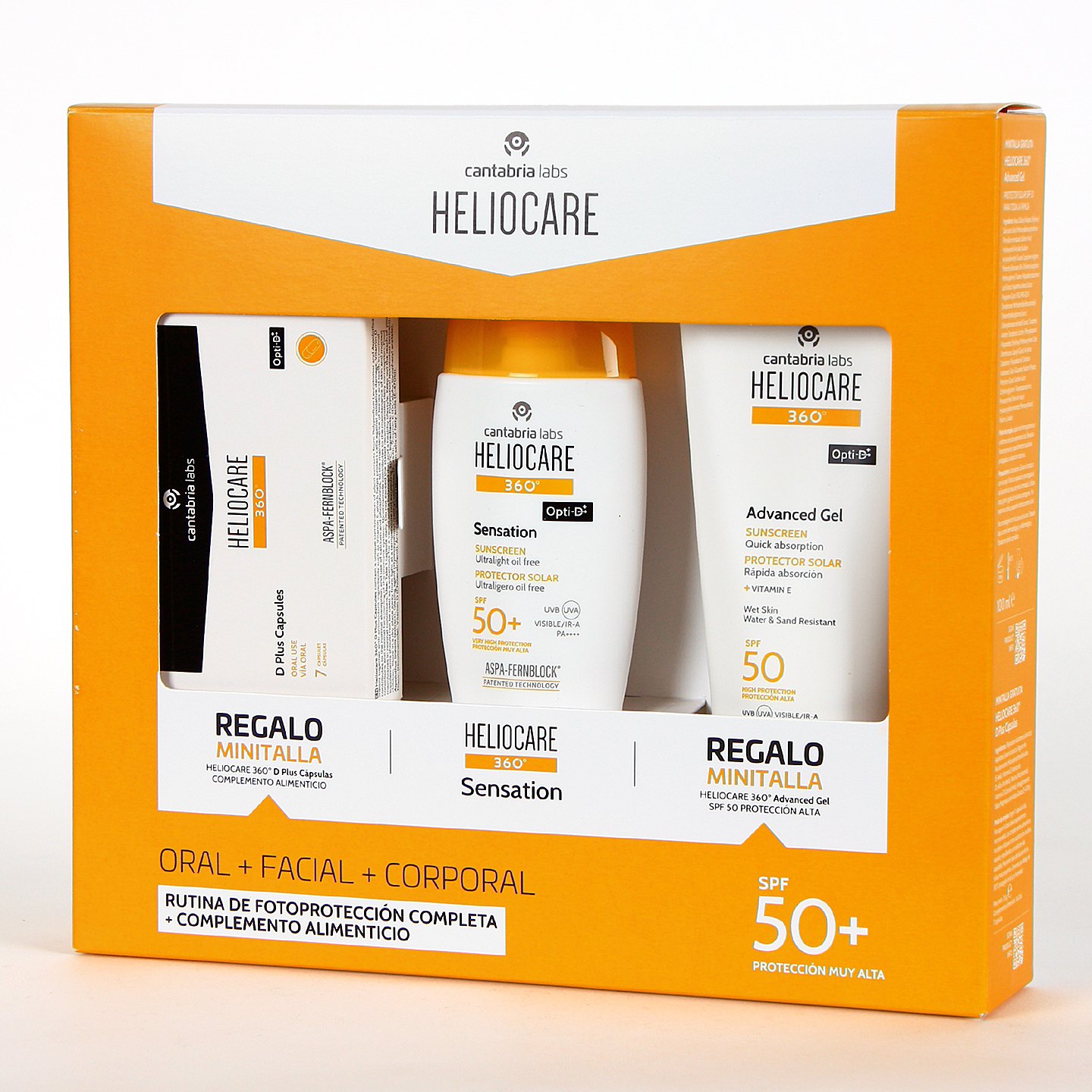 heliocare-360-sensation-spf50-50ml-con-heliocare-360-capsulas-y-heliocare-advanced-de-regalo-1440 Cantabria Labs Heliocare 360º Sensation FPS50+ 50ml - Imagen 1