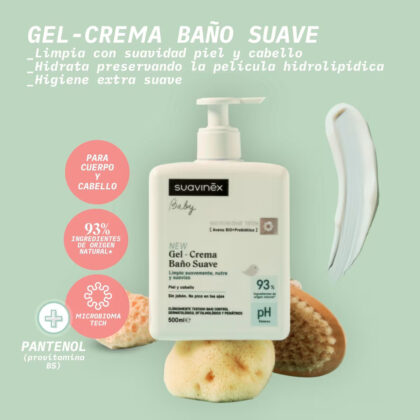 Suavinex Gel-Crema de Baño Suave 500ml