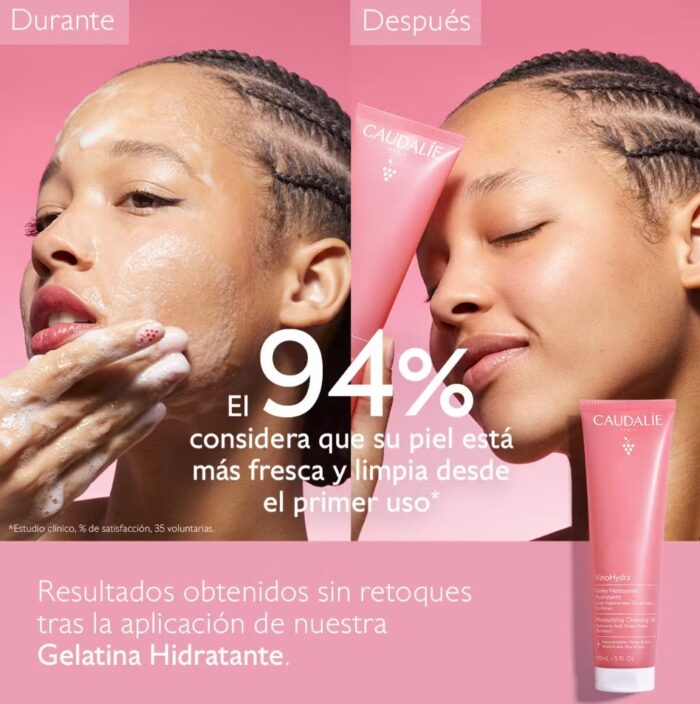 Caudalie VinoHydra Gelatina Limpiadora Hidratante 150ml - Imagen 3