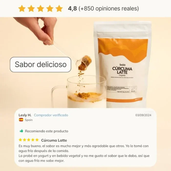 Baïa Cúrcuma Latte 150g - Imagen 2