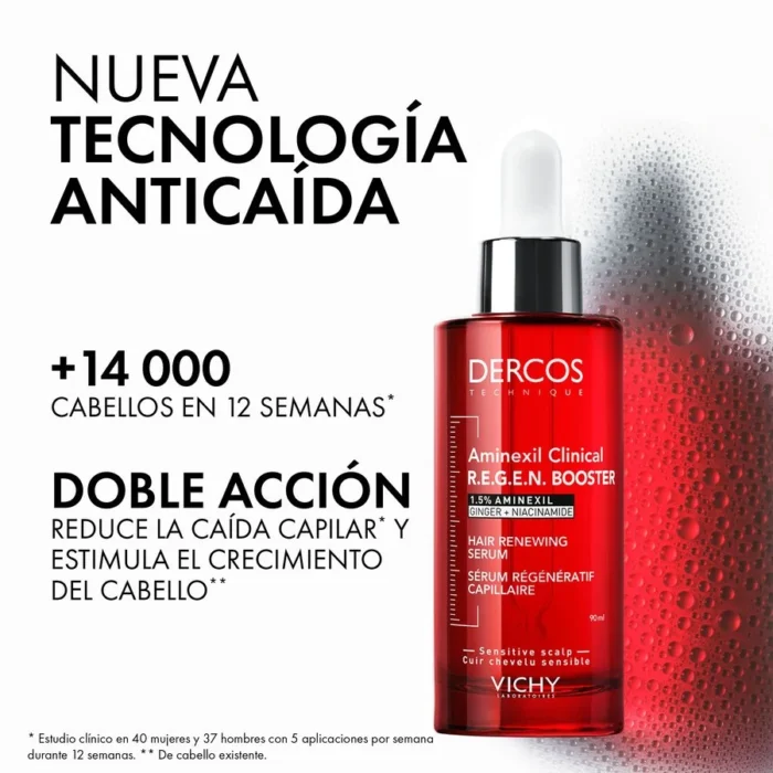 Vichy Dercos Aminexil Clinical Regen Booster Serum Capilar 90ml - Imagen 3