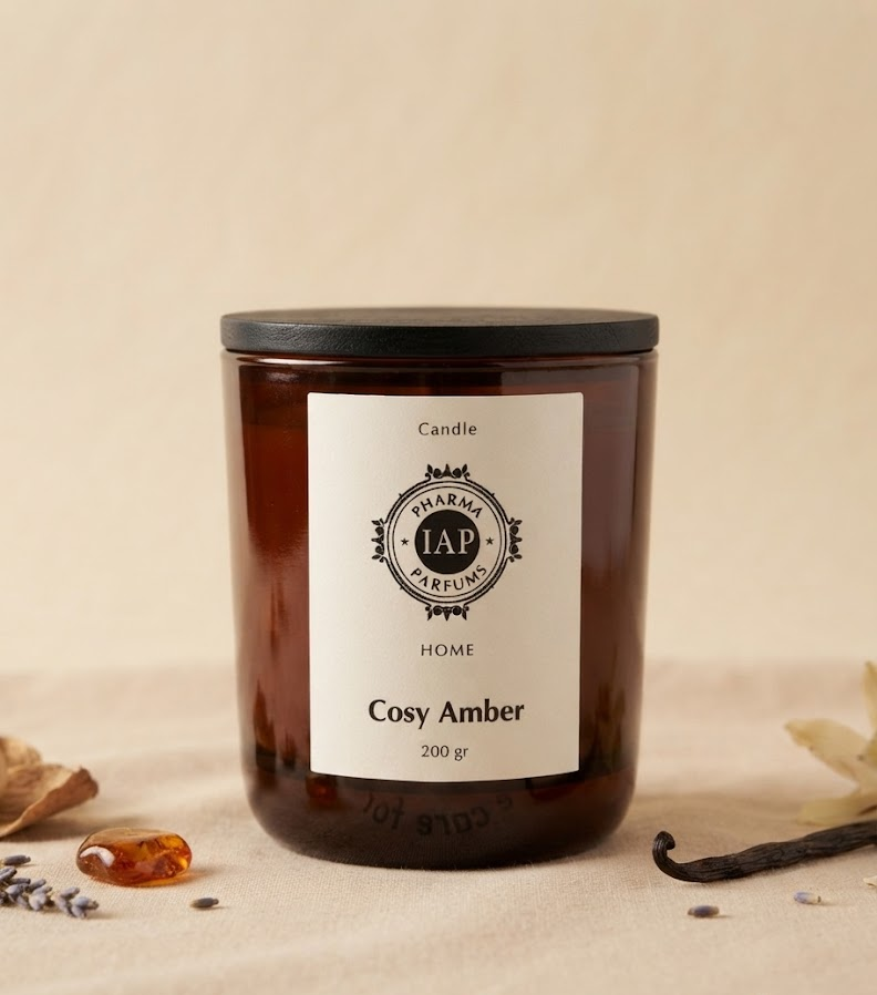 Sin-título IAP Pharma Home Vela Aromática Cosy Amber 200g - Imagen 1