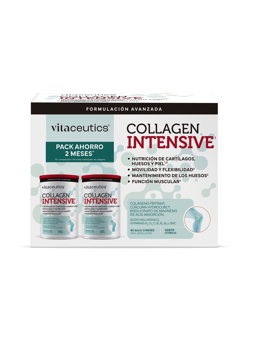 vitaceutics-collagen-intensive-citrico Vitaceutics Collagen Intensive Pack de 2 Meses - Imagen 1