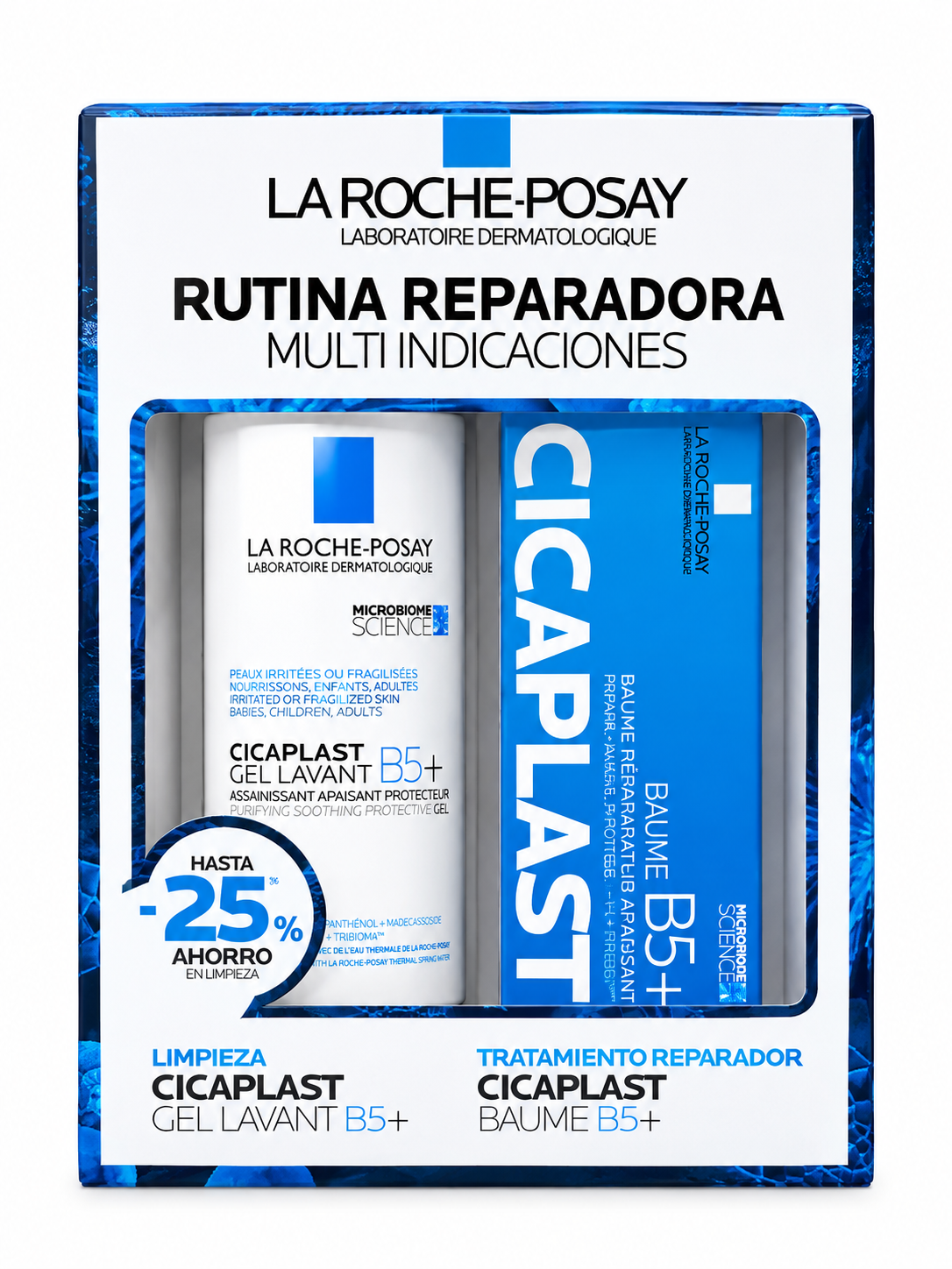 37cb8c65-2dc9-46e4-bc0e-e4ee3bf42a63 La Roche-Posay Pack Cicaplast Limpiador y Crema - Imagen 1