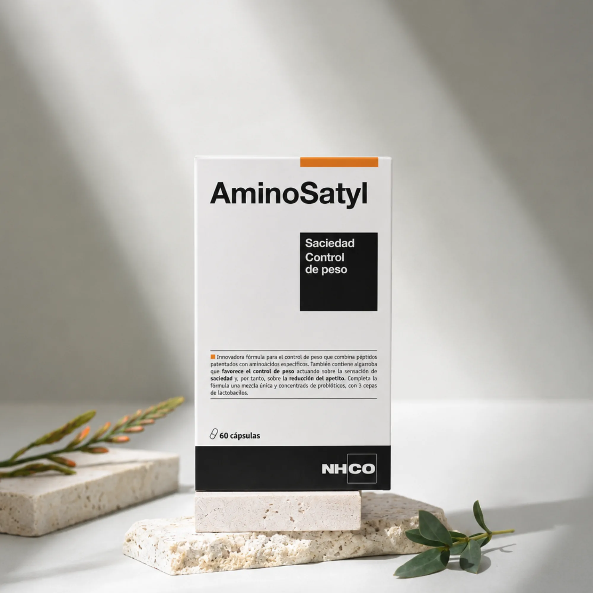 nhco-aminosatyl-saciedad-control-peso-60-capsulas NHCO Aminosatyl 60 Cápsulas - Imagen 1